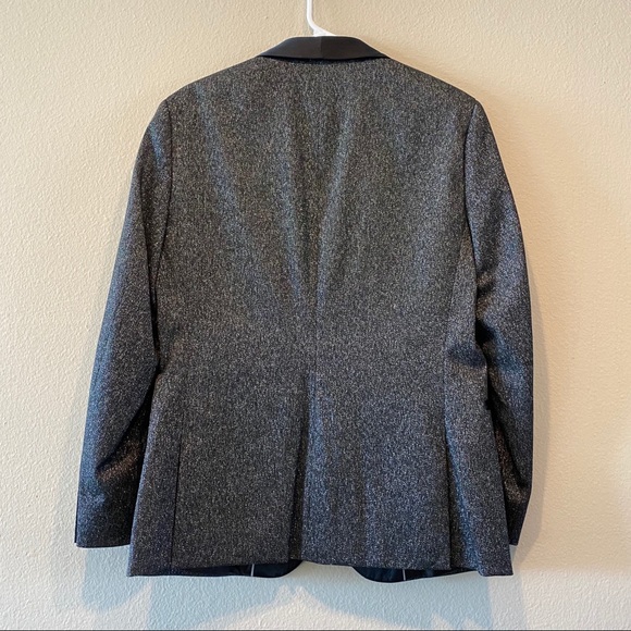 Jf J.Ferrar Slim Black Sparkle Tuxedo Jacket 40S - Picture 3 of 5